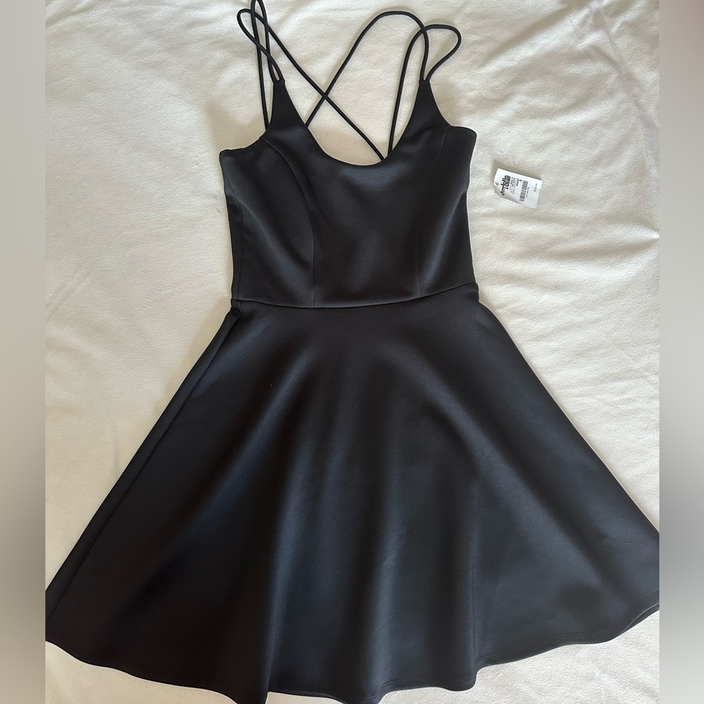 Strappy fit & flare dress